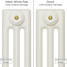 CI-SH-WHITE-012 - Shelbourne White 3 Column Victorian Cast Iron Radiator H450mm x W871mm CI-SH-WHITE-012 - Shelbourne White 3 Column Victorian Cast Iron Radiator H450mm x W871mm